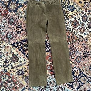 Womens Brooks Brothers Suede Pants new never worn